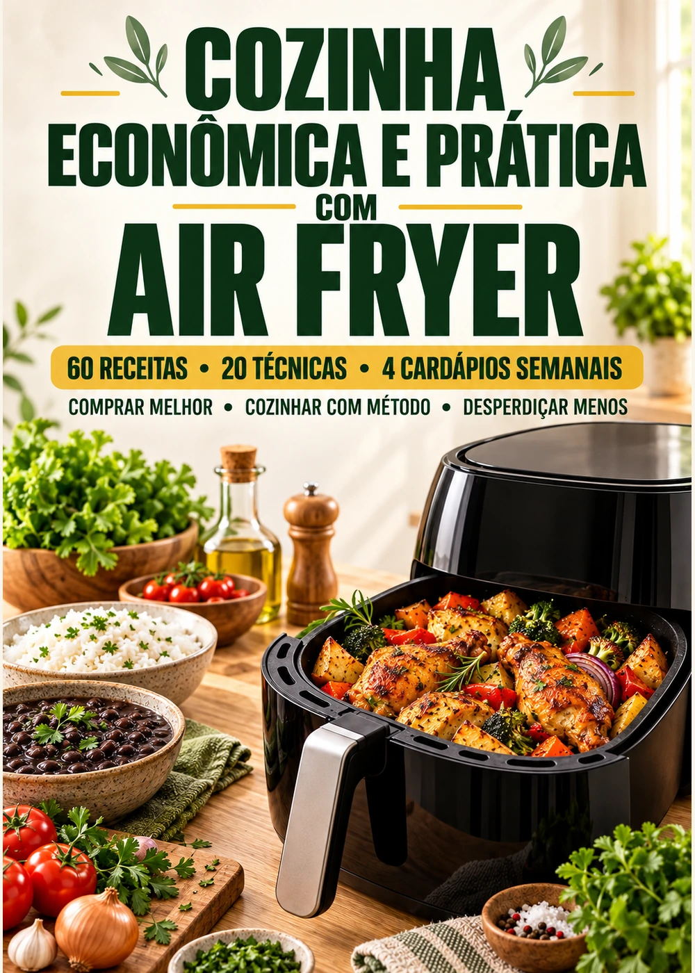 Capa real do ebook Cozinha Econômica e Prática com Air Fryer